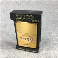 HARD ROCK CAFE NASHVILLE Polished Brass Lighter (Zippo, 1998)