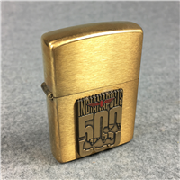 INDIANAPOLIS 500 MOTOR SPEEDWAY Emblem Brass Lighter in Collectors Tin (Zippo, 1994)  