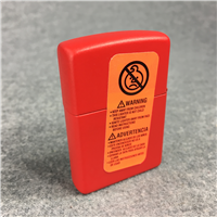 RED MUSTANG Color Print Matte Red Lighter (Zippo, 2005) SEALED 
