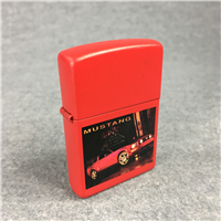 RED MUSTANG Color Print Matte Red Lighter (Zippo, 2005) SEALED 