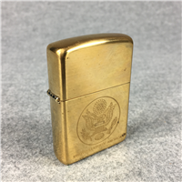 UNITED STATES OF AMERICA Great Seal Laser Engraved Brass Lighter (Zippo, 1996)  