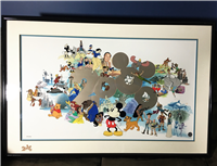 WELCOMING A NEW MILLENNIUM Limited Ed Large Framed Sericel (Disney Ent., 1999) COA