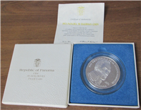 PANAMA 20 Balboas Silver Proof Coin in Box with COA  (Franklin Mint, 1971)