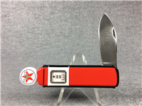 TEXACO GAP PUMP "Star Power for Car Power" Franklin Mint Folding Collectors Knife