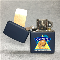 CAMEL 75TH BIRTHDAY Navy Blue Matte Lighter (Zippo, 1997)
