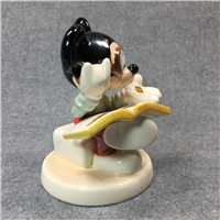 MICKEY MOUSE STAMP COLLECTOR 4" Figurine (Walt Disney Prod., Goebel 17 219 10, TMK 6)