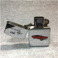 1965 RED FORD MUSTANG Polished Chrome Lighter (Zippo, 1990)  