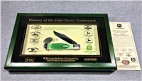 2007 CASE XX Limited Edition JOHN DEERE Jig Bone Swell-Center Jack Trademark Mint Knife Set