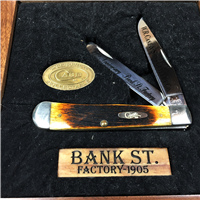 2005 CASE XX USA 6254 SS Ltd Ed 100th Anniversary Bank St. Factory Trapper Knife w/ COA