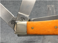 2008 CASE XX 6554 SS BEAST Limited Edition Smooth Orange Bone 5-Blade Trapper Knife