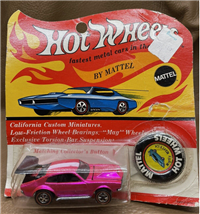 1970 Hot Wheels Redline Mighty Maverick Nuclear Hot Pink  (USA) 
