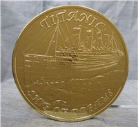 Titanic 1/2 Troy Pound 999 Pure Silver with 24K Electroplate Proof Medal (Highland Mint)