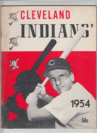 CLEVELAND INDIANS YEARBOOK  (Big League Books, 1954) 