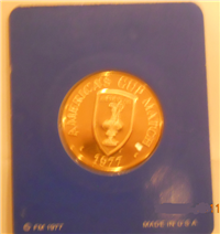 The America's Cup Gold Medal  (Franklin Mint, 1977)