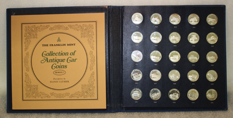 Value of The Antique Cars Coins Collection (Franklin Mint, 1970