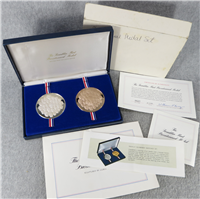 The Bicentennial Medals Proof Set (Franklin Mint, Sterling and Bronze, 64mm, 1975)