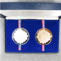 The Bicentennial Medals Proof Set (Franklin Mint, Sterling and Bronze, 64mm, 1975)