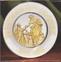 The Caesar Rodney Official 1975 Bicentennial Commemorative Plate   (Franklin Mint, 1975) 