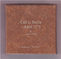 The Call To Battle - April 1775 Proof Medal by James Ferrell   (Franklin Mint, 1975)