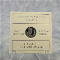 First Step on the Moon Eyewitness Platinum Mini-Coin (Franklin Mint, 1969)