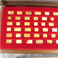 The American Flags of the Revolution 24 KT Gold Mini-Ingot Collection (Franklin Mint, 1975)