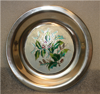 Franklin Mint  The Four Seasons Champleve Plate, Winter Spray by Rene Restoueix