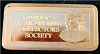 The Franklin Mint Collectors Society Gold Ingot   (Franklin Mint, 1976)