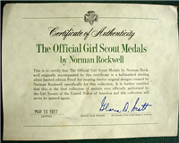 The Official Girl Scouts Medals Collection by Norman Rockwell   (Franklin Mint, 1977)