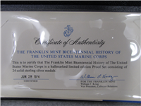 The Official Bicentennial History of the United States Marines Corps Commemorative Medals Set  (Franklin Mint, 1974)