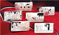 The Honor America Committee 100 Greatest Americans Ingots Collection  (Franklin Mint, 1977)