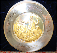 The John Adams Official 1974 Bicentennial Commemorative Plate  (Franklin Mint, 1974)