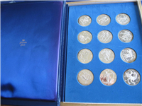 The Treasury of Zodiac Medals Collection by Gilroy Roberts    (Franklin Mint, 1970)