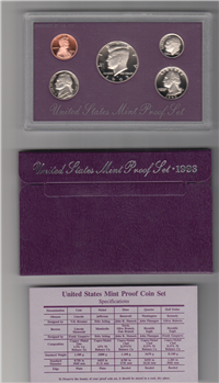 1991 US Mint Proof Set  (5 coins)