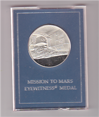 The Viking I Landing Mission on Mars Silver Eyewitness Medal   (Franklin Mint, 1976)