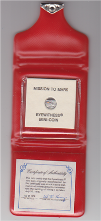 The Mission To Mars Limited Edition Platinum Mini Coin