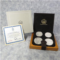 CANADA 1976 Montreal Olympics XXI 4 Coin Silver Proof Set Series V Water Sports