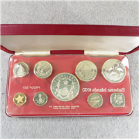BAHAMAS ISLANDS 9 Coin Silver Proof Set (Franklin Mint, 1970)