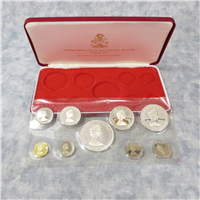 BAHAMAS ISLANDS 1973 9 Coin Silver Proof Set KM PS8