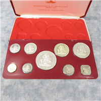 BAHAMAS ISLANDS 9 Coins Silver Proof Set (Franklin Mint, 1976)