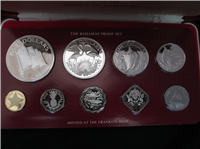 BAHAMAS ISLANDS 1978  9-Coin Silver Proof Set  KM PS18