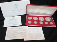 BAHAMAS ISLANDS 1978  9-Coin Silver Proof Set  KM PS18