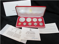BAHAMAS ISLANDS 1979  9-Coin Silver Proof Set    KM PS19