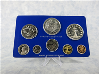 BARBADOS 8 Coin 10th Anniversary of Independence Proof Set (Franklin Mint, 1976)