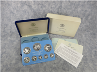 BELIZE 8 Coin Collector's Solid Sterling Silver Proof Set (Franklin Mint, 1976)