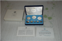 BELIZE 1977  8-Coin Silver Proof Set   KM PS8