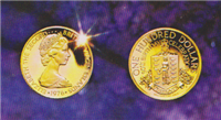 BRITISH VIRGIN ISLANDS 1976  Queen Elizabeth II 50th Birthday Commemorative $100 Gold Coin