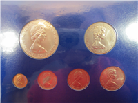 BRITISH VIRGIN ISLANDS 6 Coin Uncirculated Specimen Set (Franklin Mint, 1973)