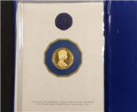(KM-25) 1979 COOK ISLANDS Tangaroa $100 Gold Proof in Sealed Cachet (9.76 grams .900 fine)