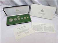 GUYANA 6 Coin Proof Set (Franklin Mint, 1980)  