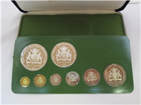 GUYANA 8 Coin Proof Set (Franklin Mint, 1980)